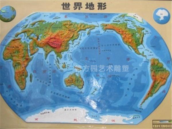 世界地形图